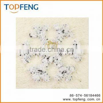 christmas tinsel /snowflake christmas ornament/stage decoration for festival