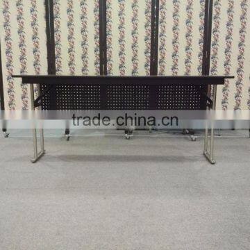 New Style Comercial Banquet Rectangular Training Tables With Folding Legs and Metal Mask photo-3