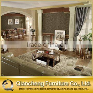 20mm Marble Rose Golden Coffee Table for Wedding Banquet photo-2