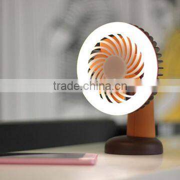 Pocket LED Light Fan Personal Table Light Fan With Built-in Battery photo-3