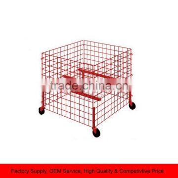 Supermarket Hot Sale Metal Wire Basket storage Dump Bin