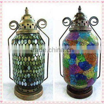 flower design Top quality solar mosaic lantern