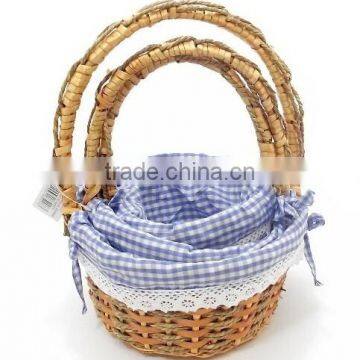 East Flower Basket Cheap Hand Weave Empty Gift Basket photo-3