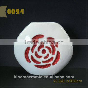 Red Ceramic Flower Vases photo-4