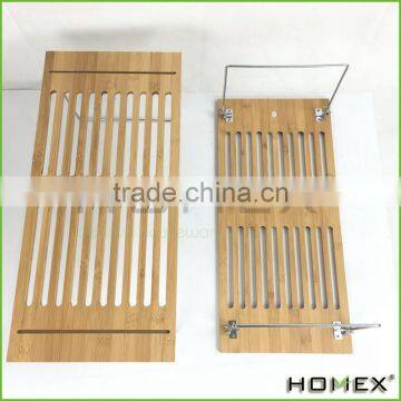 Bamboo Stacking Shelf Rack /decorative Corner Shelf Homex-BSCI photo-2