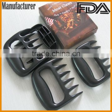 high quality food grade nylon BBQ Smoker& grill Barbecued meat claws pulled Pork Meat Shredder