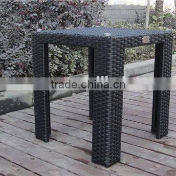 Soho Haiti Aluminum Square Rattan Table With Tempered Glass photo-6