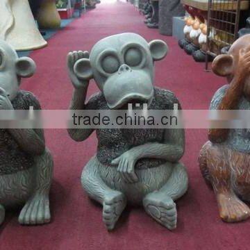 Home & Garden Decor Fiberglass Monkey Statue photo-2