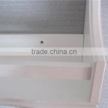 White Modern Bedroom Furniture Wooden Wall Shelf photo-2