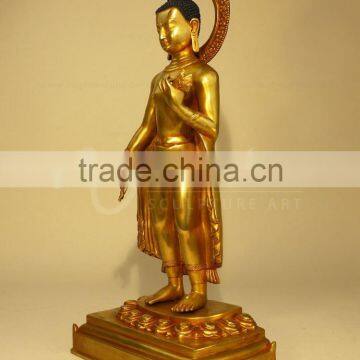 Religious Buddha Statue Type Fengshui Metal Brass Maitreya Buddha for Sale photo-4