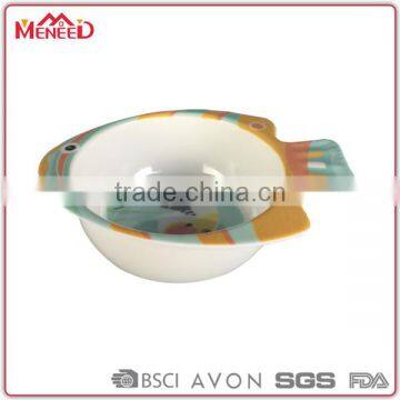 BPA Free Food Safety Animals Printing Plastic Round Bowl, Melamine Kids Bowl photo-3