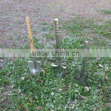 High Grade Wooden Handle Stainless Steel Survival Camping Garden Shovel for Garden Digging