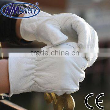 NMSAFETY quality sheepskin leather Driver working leather gloves