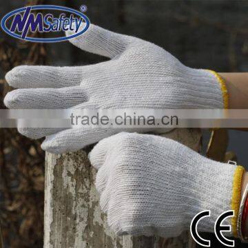 NMSAFETY cheap 7g white cotton garden gloves