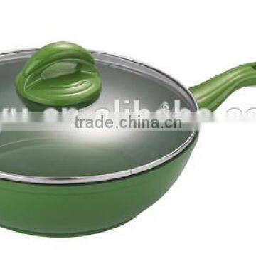 5pcs Heat Resistant Painting Die Casting Aluminum Nonstick Cookware Set photo-4