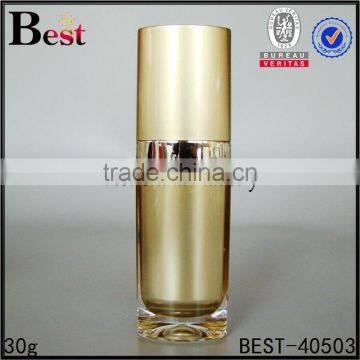 Cosmetic Triangle Shape Gold 15ml Acrylic Lotion Bottle photo-3