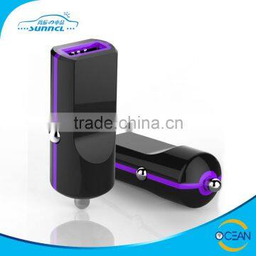 Fashion Design DC 5V 1.0A 2.4A Car USB Charger Good for Promotion with CE FCC RoHS