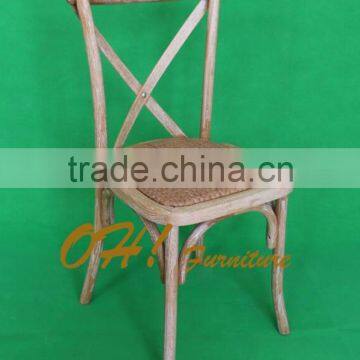 Modern Wooden Rattan Seat Cushion Wood Dining Chair photo-2