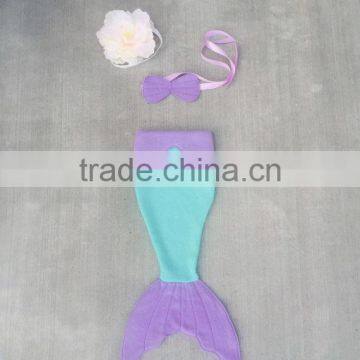 Winter Selling Newborn Baby Bikini Sleeping Bag Kids Fleece Mermaid Blanket Tail HSM2550 photo-3