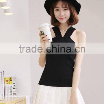 Wholesale Women Tank Tops Sexy Unique T-shirt Vest New Design Girls Sexy Tops photo-2