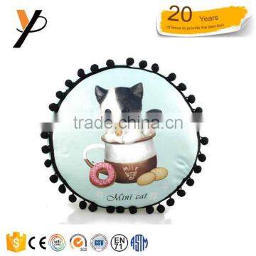 Wholesale decorate cat cushion pillows with tassels for sleep