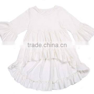 Wholesale Baby Cotton Blouse Boutique Children Cotton Ruffle Top Kids Autumn& Fall Clothes photo-2