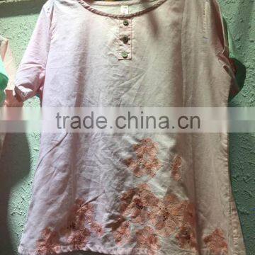 GZY Embroidered Shirt Women Stcok Mixed Model High Quality 2017 Slim Comfortable Cheap Hot Selling Export China photo-4