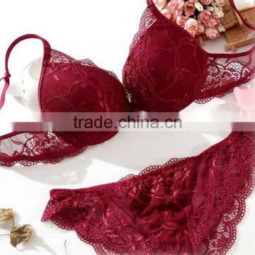 Wholesale stylish soft underwire bra and panty set