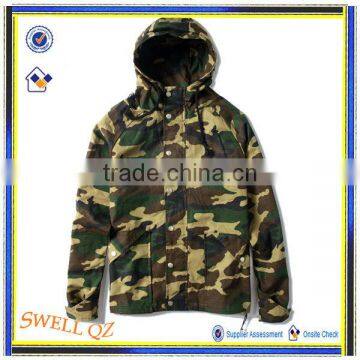 High quality cotton multi-functional military camouflage Parka