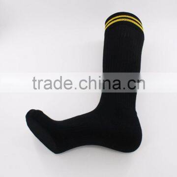 Custom Black Nylon Football Socks With Strip photo-5