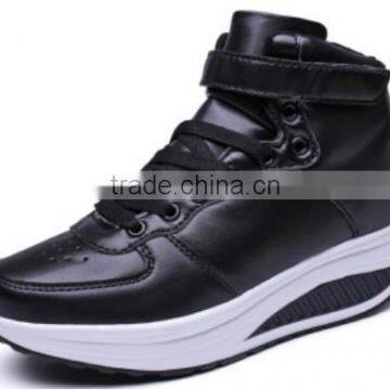High Cut Swing Shoes Wedge Fashion Walking Shoe Low MOQ Bulk Wholesale for Lady photo-3