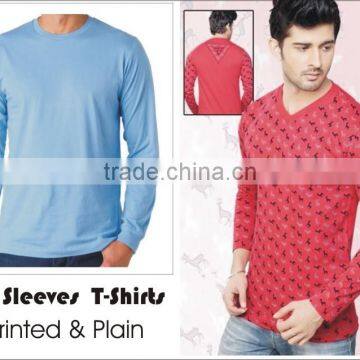 Round Neck Full Sleeves T-Shirts