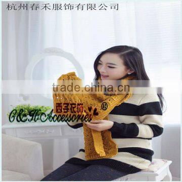 S1308 Red 2015 Wholesale Winter Hot Fashion Knitted Scarf photo-6