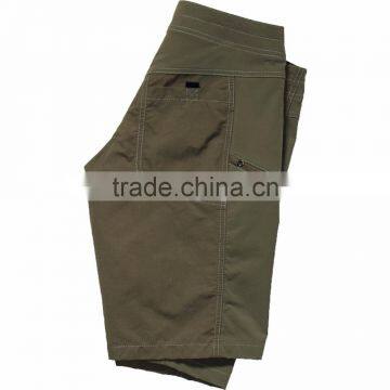 Watery Occasion Long River Trips Swimsuit Button Waist Fly Zip Swimwear Customize Shorts 3D Texture Nylon Shell With DWR Coating photo-4