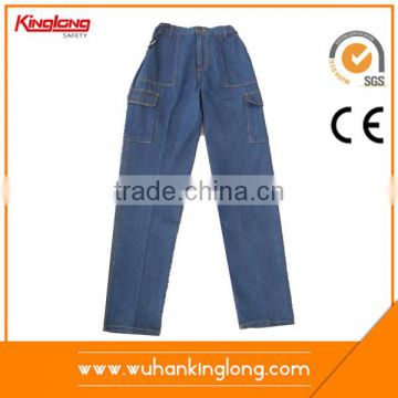 China supplier new products apparel clothes polycotton work jeans