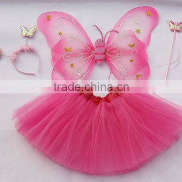 Halloween Dress up Fairy Party Costume Butterfly Wings Cheap Set photo-5