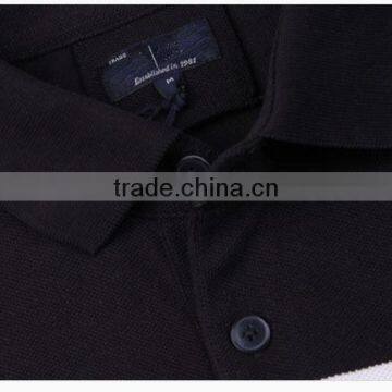 100% Cotton Wholesale Original Dri Fit no Logo Black Polo Shirts for Men Made in China photo-3