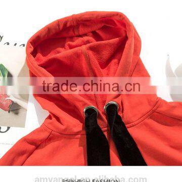 Hip Hop Fashion Blank Fleece Hoodies Wholesale Streetwear Hoodie Sweatshirts photo-3
