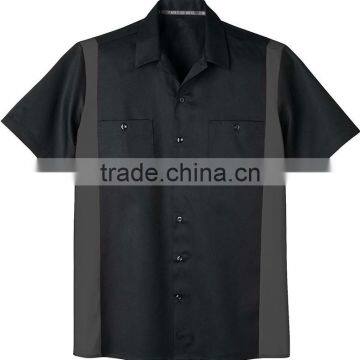 OEM High Quallity Mens' Uniforms Work Colorful Short Sleeve Work Wear Uniforms Shirts For Men photo-2