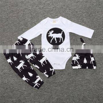 S17552A Children Baby Boy Clothes Set Summer Two Piece Romper Sets photo-2
