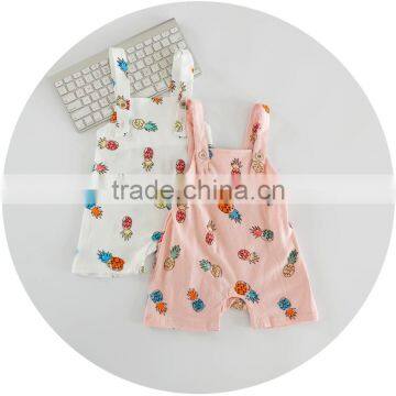 S17054A 2017 Summer Children Baby Suspenders Shorts photo-4