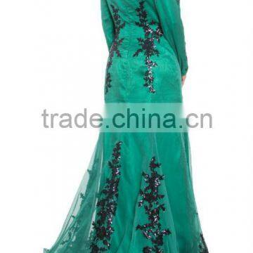 Baju-kurung-and-baju-melayu Long Sleeve Evening Dress for Muslim Long Sleeve Abaya Style Muslim Women Long Dress