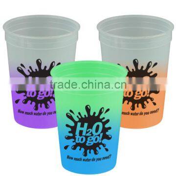 USA Made 12 oz Cool Color Changing Stadium Cup - Changes Color With Ice Cold Liquids, BPA-free and Comes With Your Logo photo-3