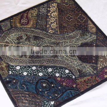 Designer Interior Decoration Ethnic Sari Pillow 26" photo-2