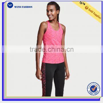 Wholesale Custom Lycra Ladies Singlet Women Sexy Yoga Fitness Tank Top