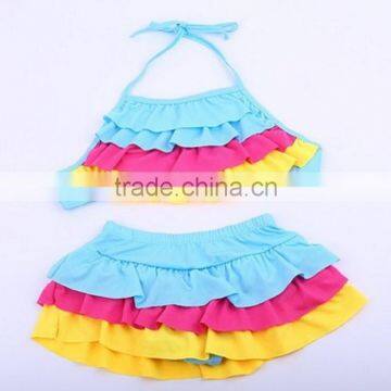 Fashion Sweet Two Piece Kids Bikini Swimwear Muslim Swimwear Fashion Swimwear photo-2