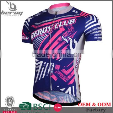 BEROY wholesale men short sleeve bicycle clothes, custom cycling shirts