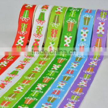 hi-ana ribbon 157 Christmas Holiday Custom Printed Grosgrain Ribbon for Wide Size