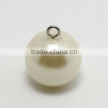 Wholesale Cheap 8mm-18mm White Clothing Plastic Rhinestone Fashion Pearl Button For Sweater photo-5