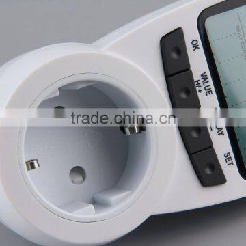 TS-1500 Electronic Energy Meter LCD Energy Monitor Plug-in Electricity Meter for EU Plug Monitor photo-4